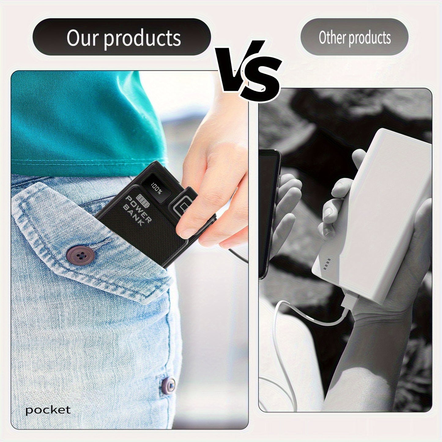 Portable Power Bank - PD 22.5W Fast Charging