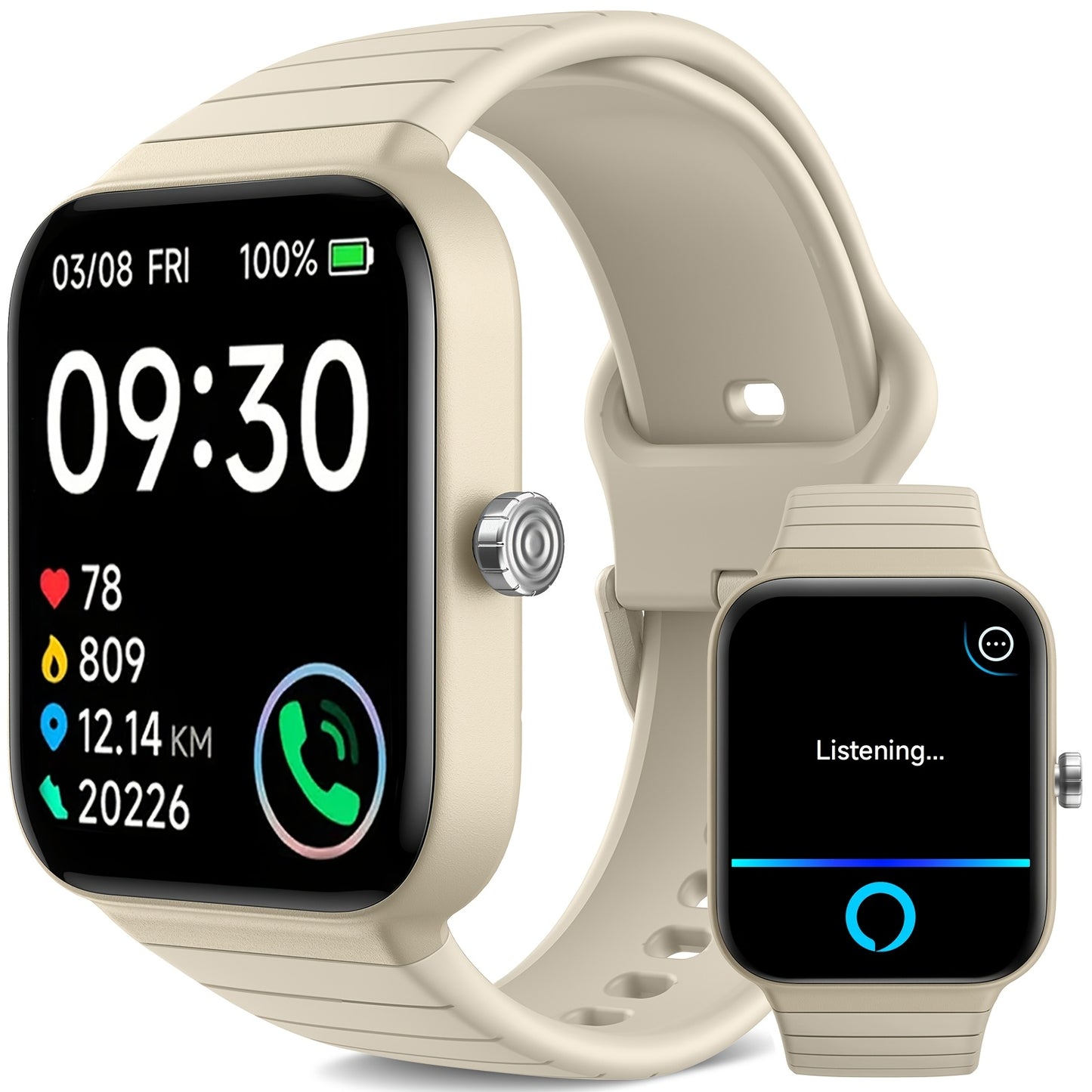 FAWEIO Smart Watch with Alexa - 1.95" Fitness Tracker