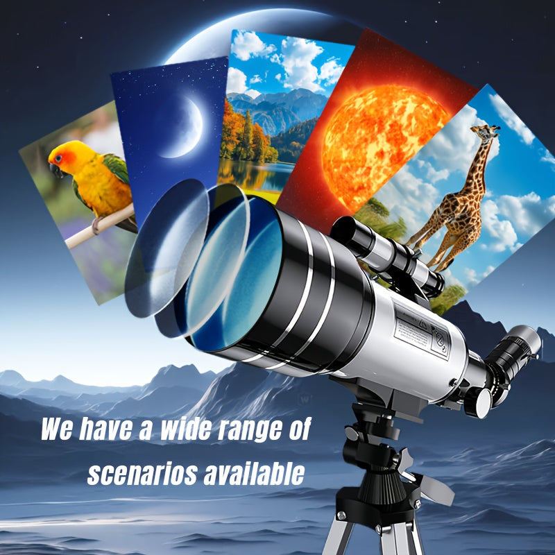 70mm Astronomical Telescope - 150x Magnification with Tripod