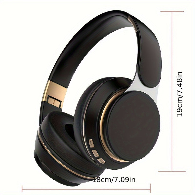 Wireless Foldable Over-Ear Headphones with Mic