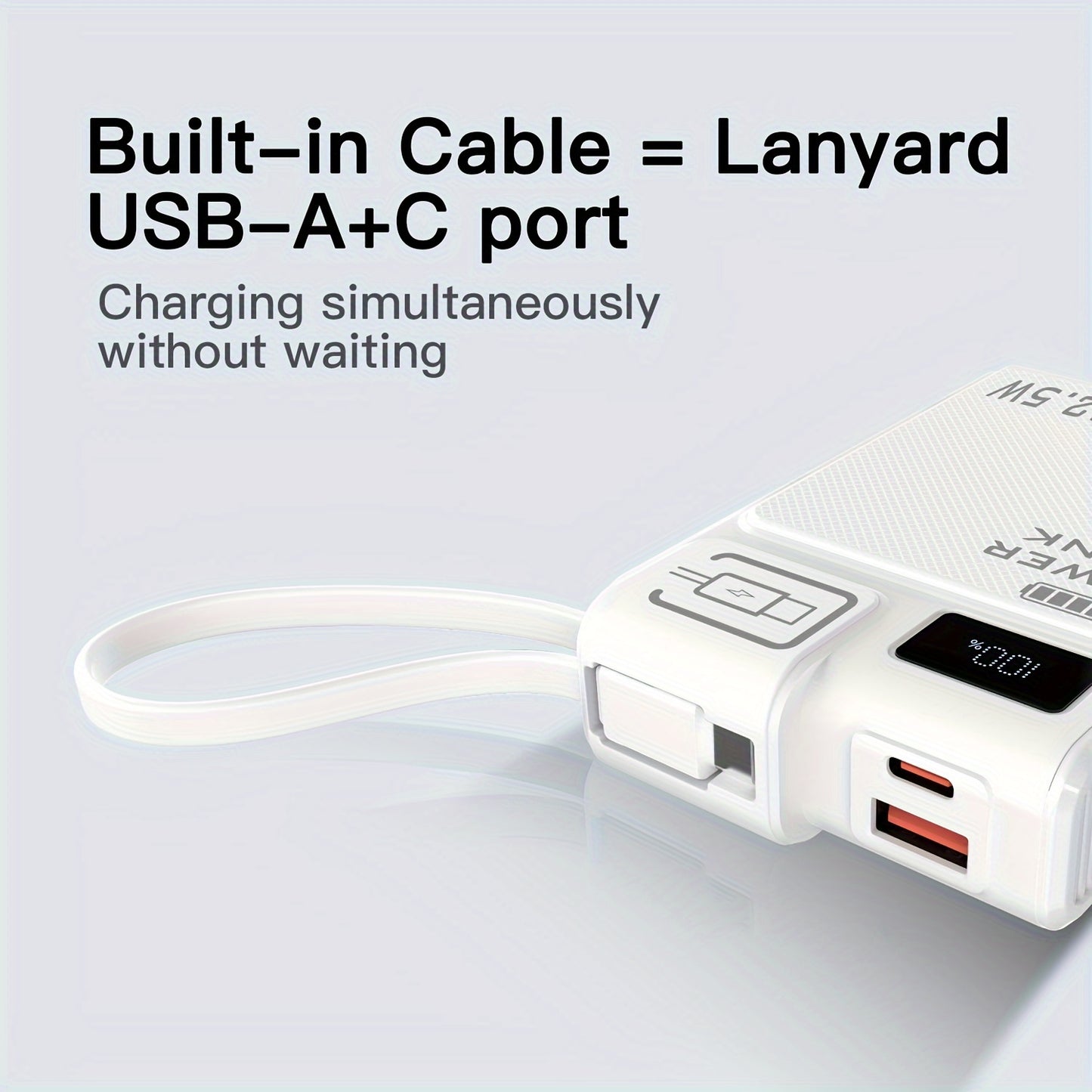 Portable Power Bank - PD 22.5W Fast Charging