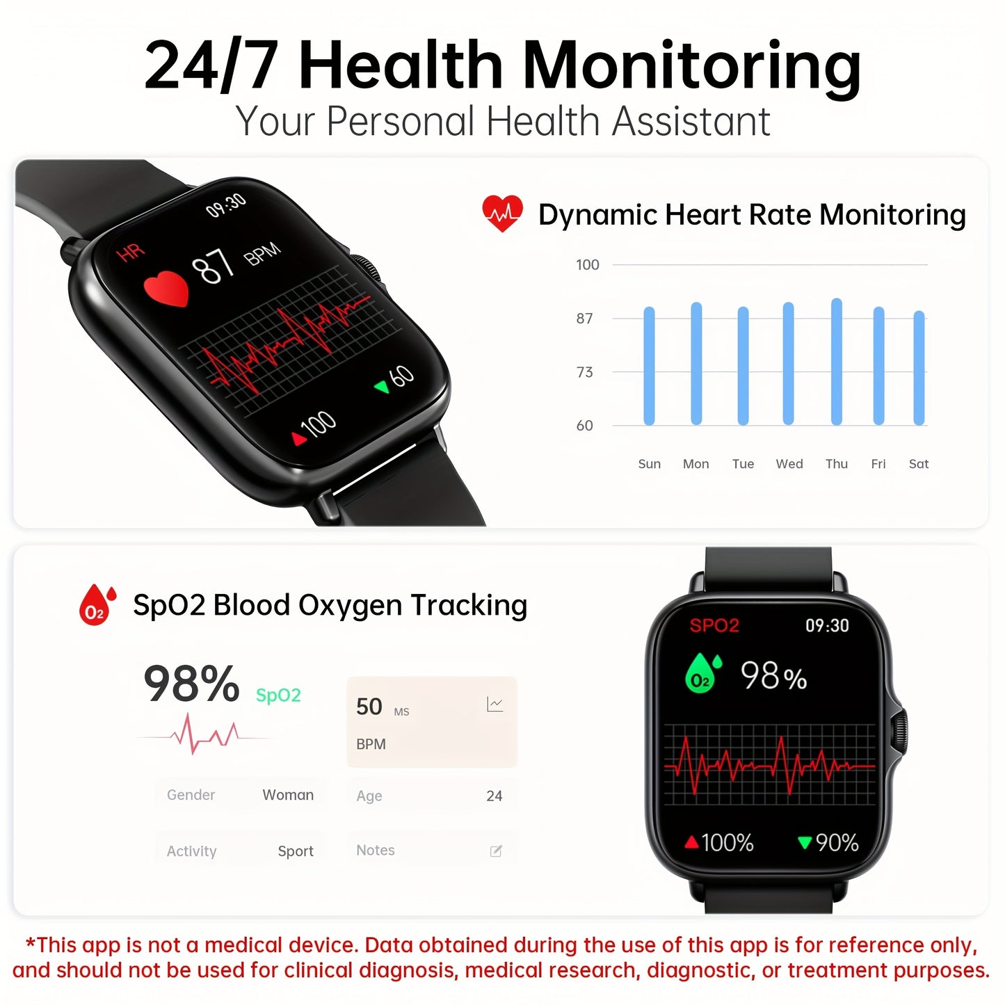 Sports Smartwatch 1.83" - Bluetooth Call & Fitness Tracker