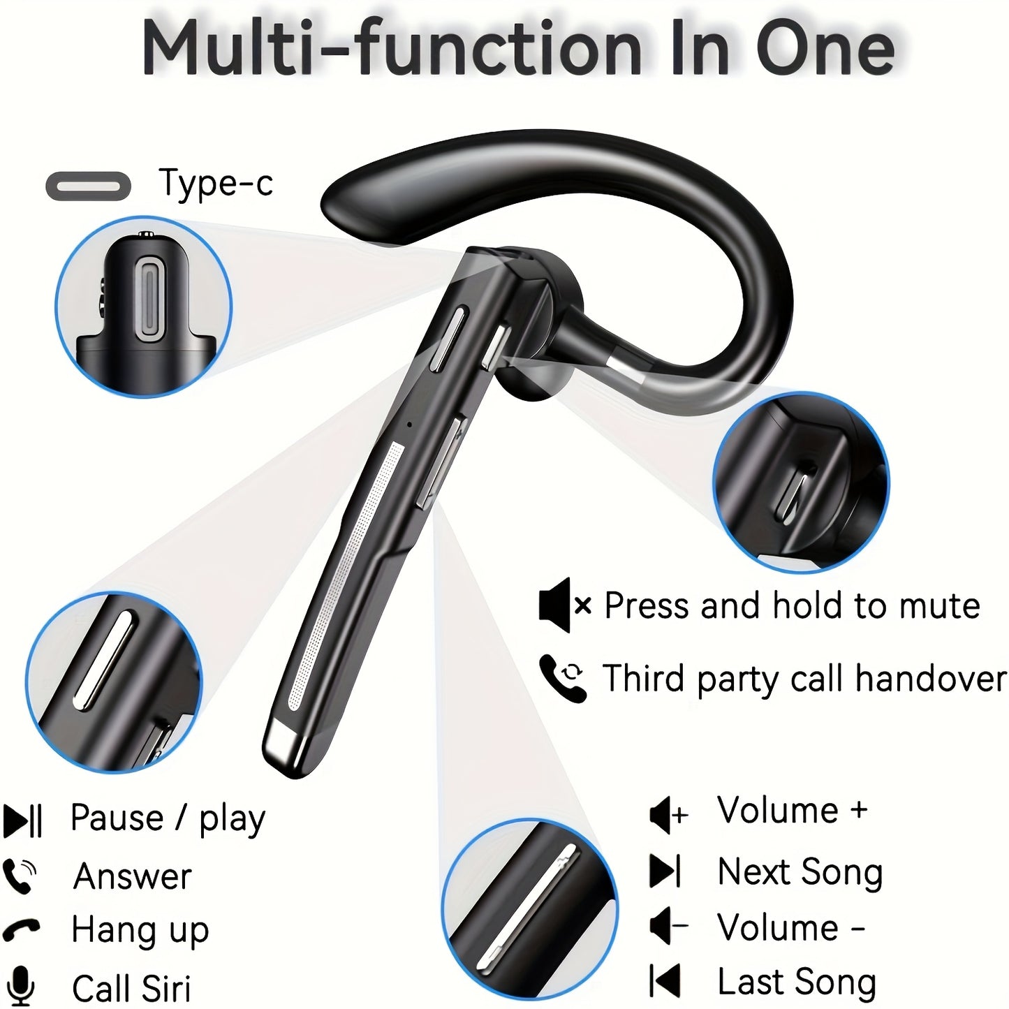 Wireless Earbuds with ENC Noise Cancelling - Premium Bluetooth Earphones
