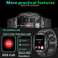 Durable Smartwatch with Wireless Calling & Fitness Tracking