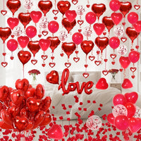 Valentine's Day Heart Balloon Decoration Set