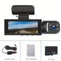 PODOFO 1080P Dual Dash Cam – Front & Interior Car Camera with Night Vision