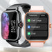 Sports smartwatch with 1.83-inch full-touch display showing fitness tracking and Bluetooth call features