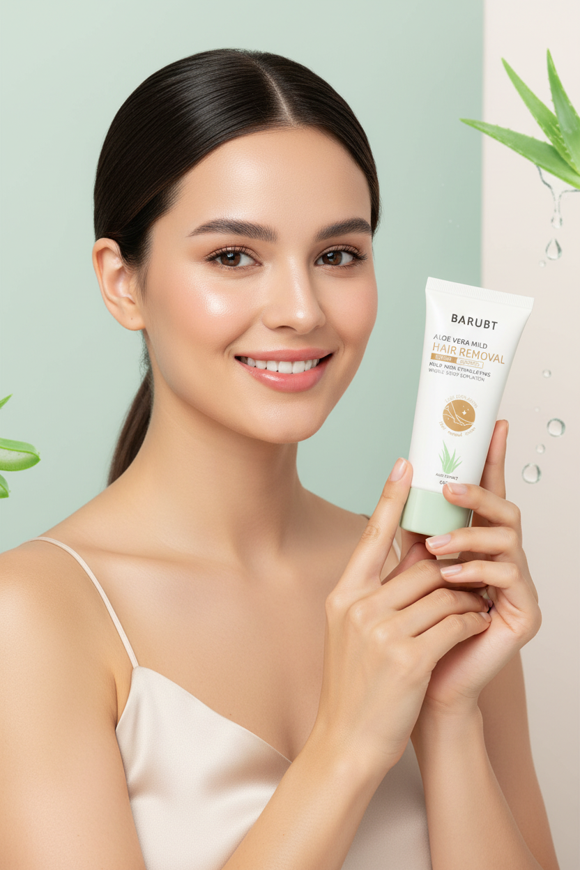 BARUBT Aloe Vera Hair Removal Cream – Gentle & Effective for Sensitive Skin