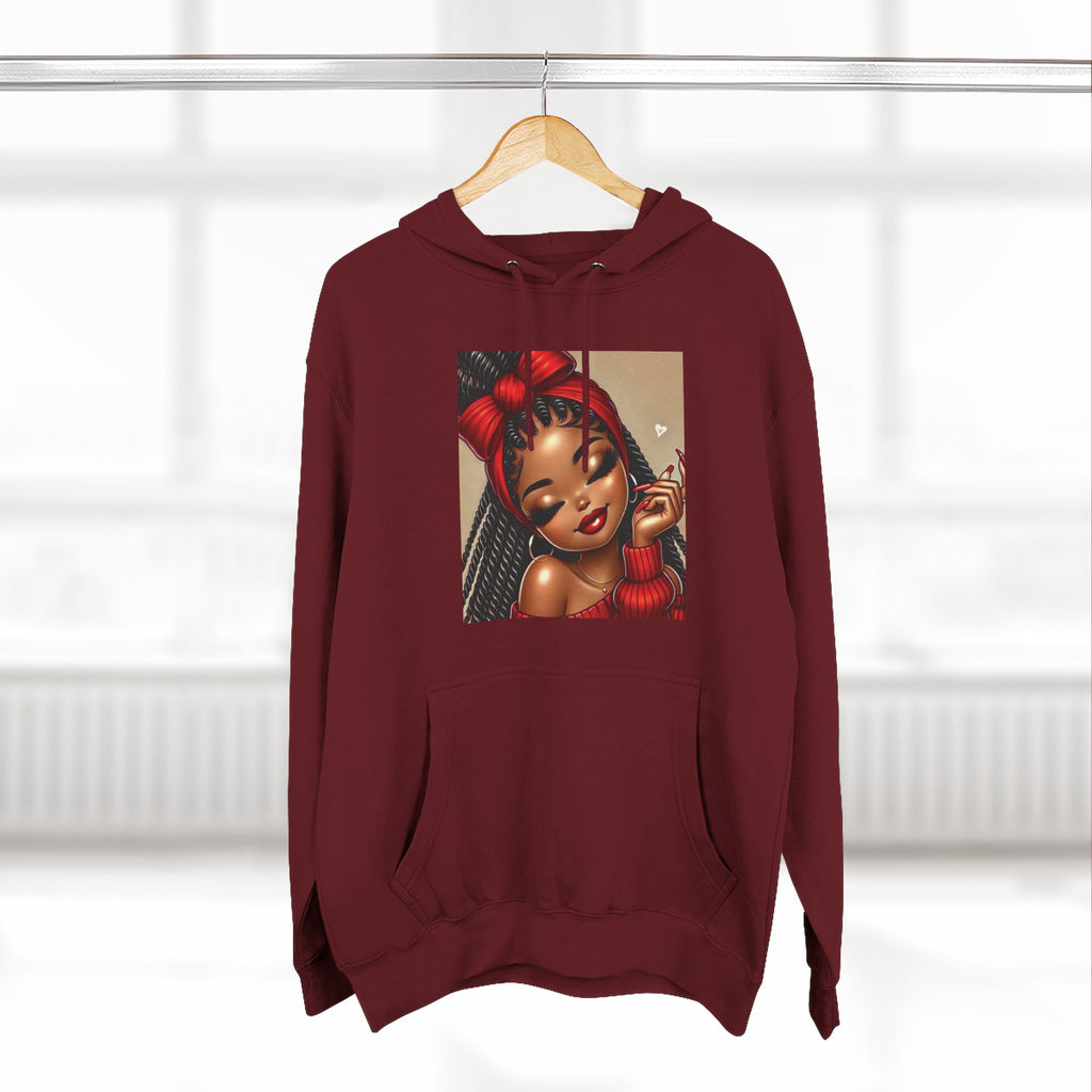 Three-Panel Fleece Hoodie