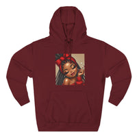 Three-Panel Fleece Hoodie