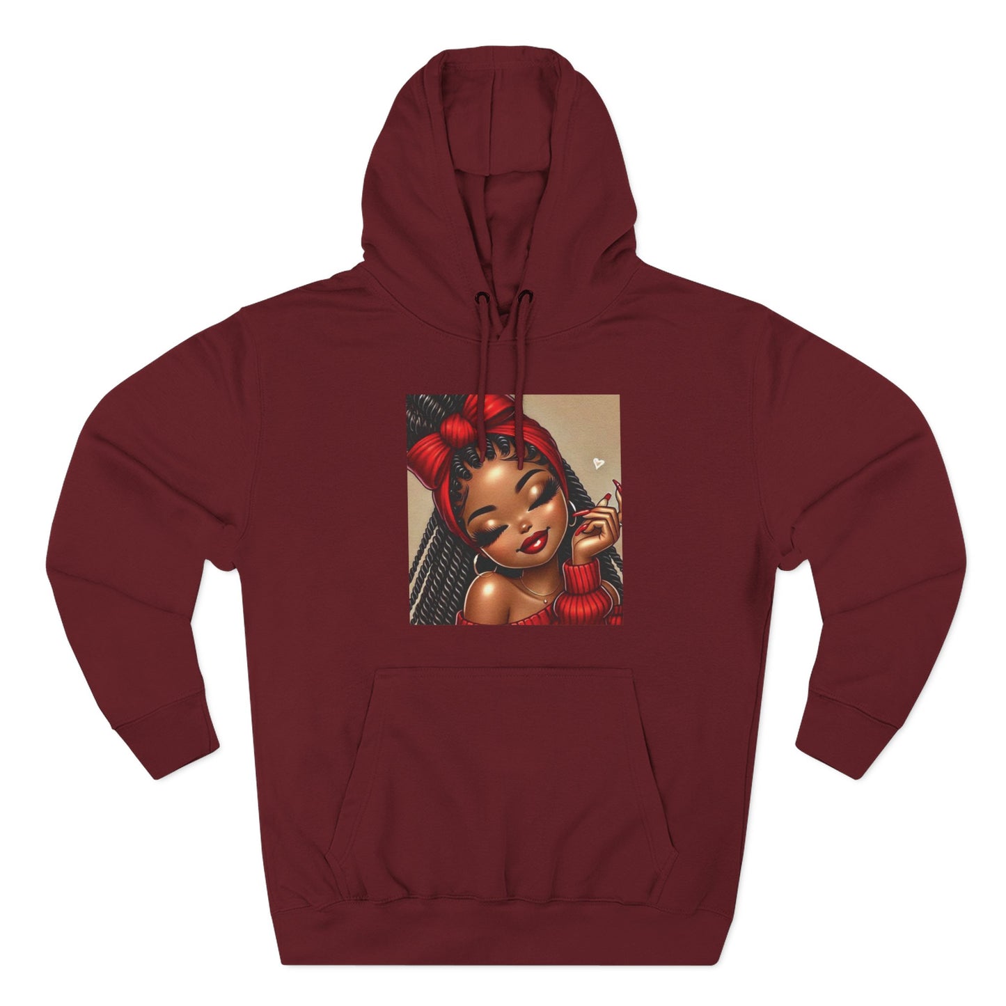 Three-Panel Fleece Hoodie