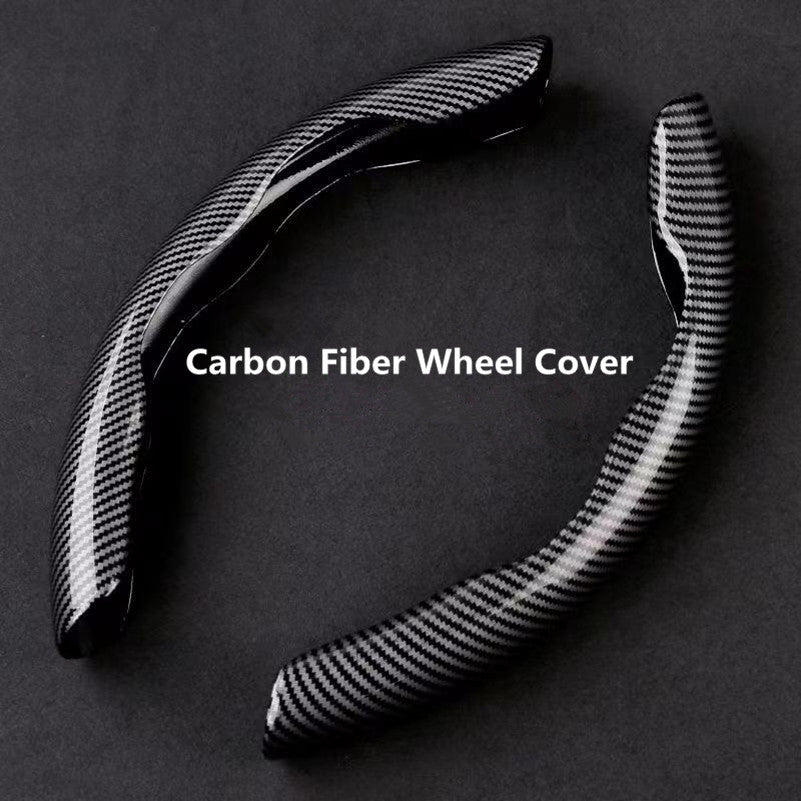 Carbon Fiber Steering Wheel Cover – Non-Slip Universal Fit