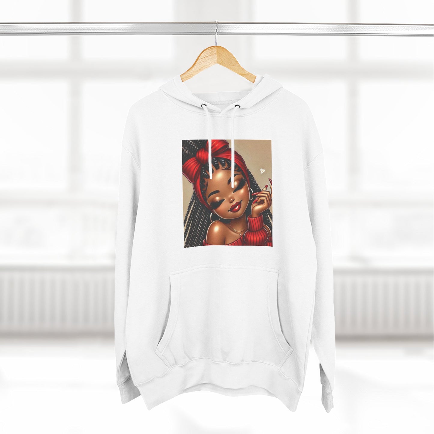 Three-Panel Fleece Hoodie