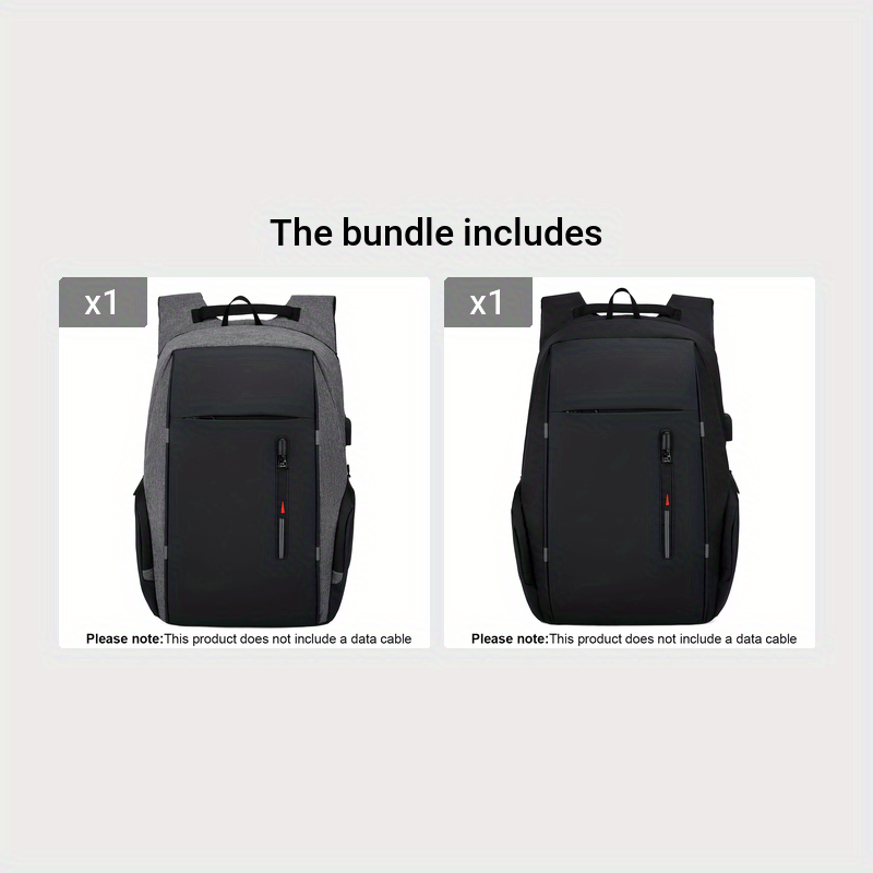 Anti-Theft Laptop Backpack for Men – Large Travel Business Bag