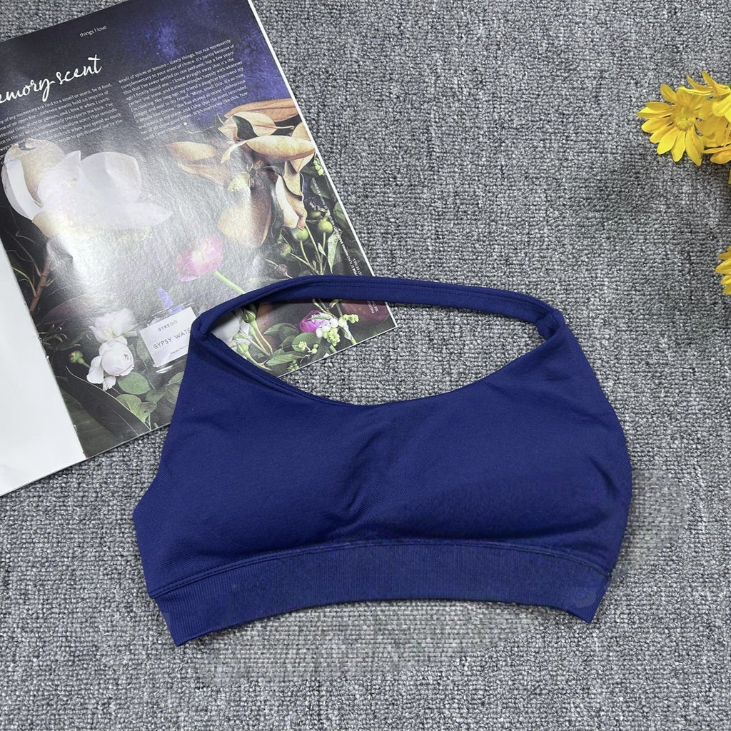 High Elastic Yoga Outfit Halter Bra Shorts Set