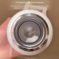 600ml Insulated Water Bottle - White
