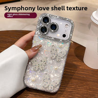 3D Pearl iPhone Case - Diamond Lens Protection