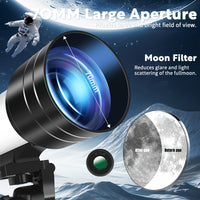 70mm Astronomical Telescope - 150x Magnification with Tripod