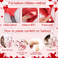 Valentine's Day Heart Balloon Decoration Set