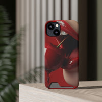 Sassy Cherry Lips Phone Case, Stylish Card Holder, Chic Accessory for Fashion Lovers, Gifts for Her, Fun Tech Jewelry