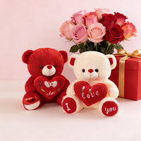 Cuddly Bear Plush Dog Toy - 12in Soft Chew Companion