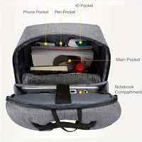 Anti-Theft Laptop Backpack for Men – Large Travel Business Bag