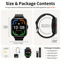 Sports Smartwatch 1.83" - Bluetooth Call & Fitness Tracker