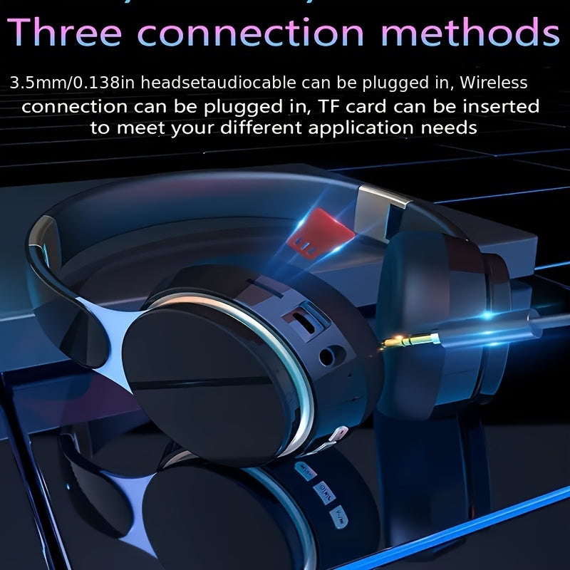 Wireless Foldable Over-Ear Headphones with Mic