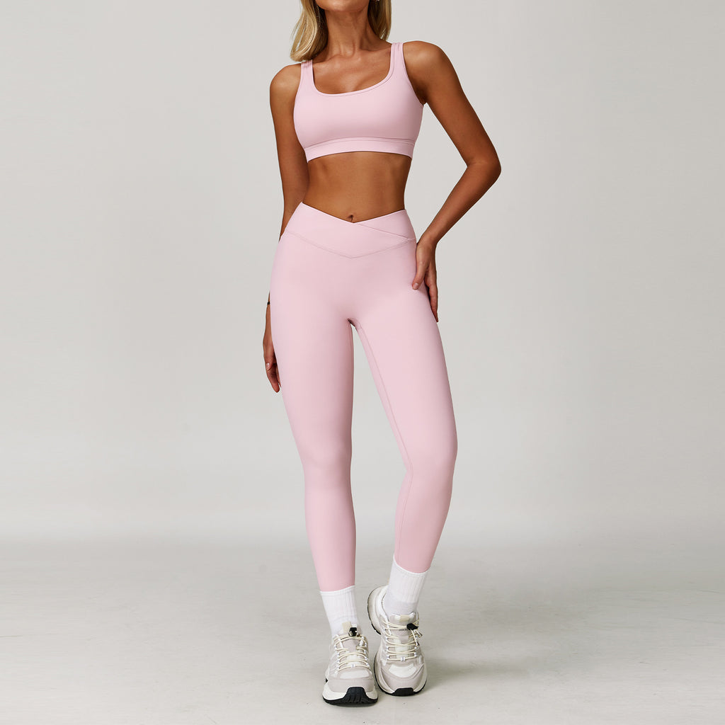 Women's Color-Block Yoga Set