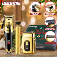 Professional Hair Clipper Set for Men – 3-Piece Grooming Kit
