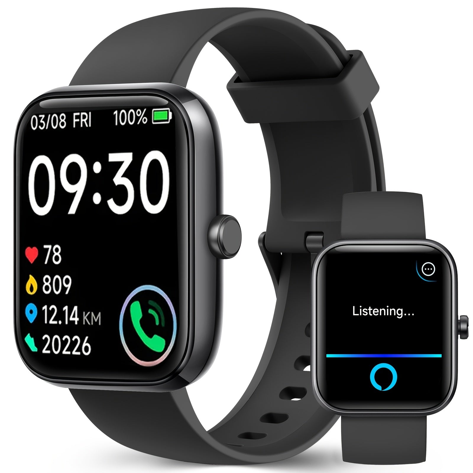 FAWEIO Smart Watch with Alexa - 1.95" Fitness Tracker