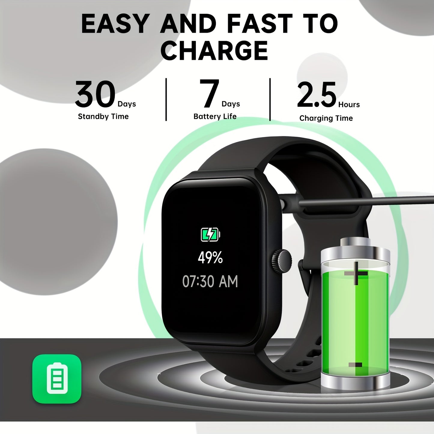 FAWEIO Smart Watch with Alexa - 1.95" Fitness Tracker