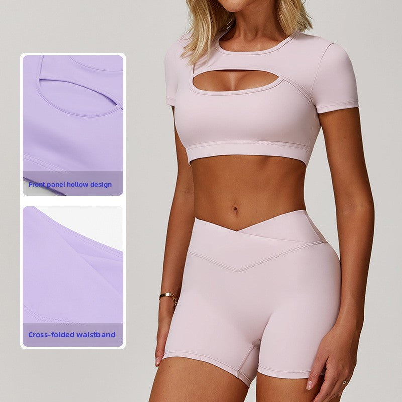 Women's Color-Block Yoga Set