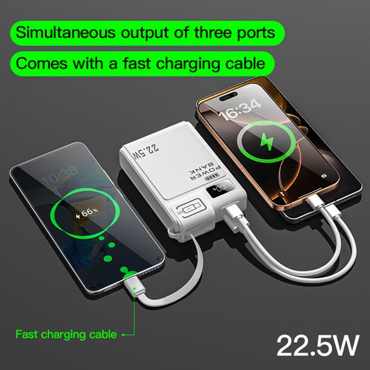 Portable Power Bank - PD 22.5W Fast Charging