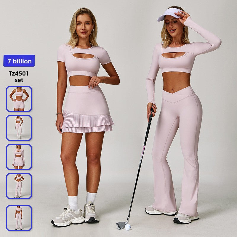 Women's Color-Block Yoga Set