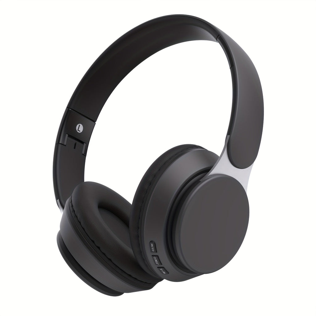 Wireless Over-Ear Headphones with Mic & FM Radio – Foldable, 5 Colors