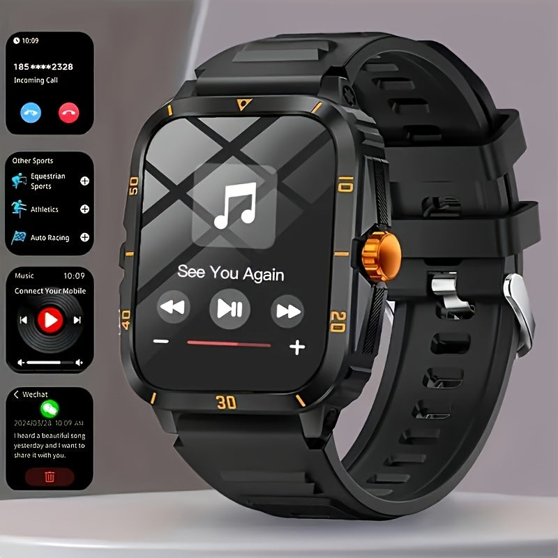 Durable Smartwatch with Wireless Calling & Fitness Tracking