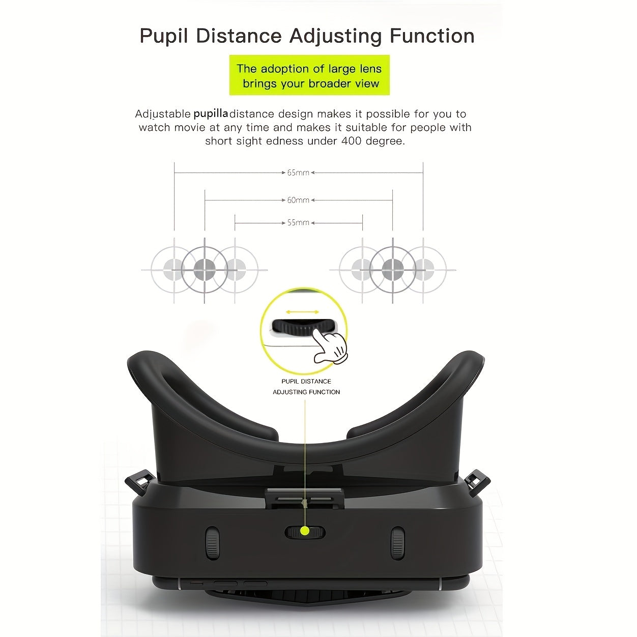VR Headset for iPhone & Android – Virtual Reality Glasses