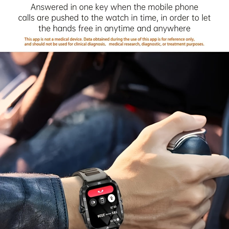 Durable Smartwatch with Wireless Calling & Fitness Tracking