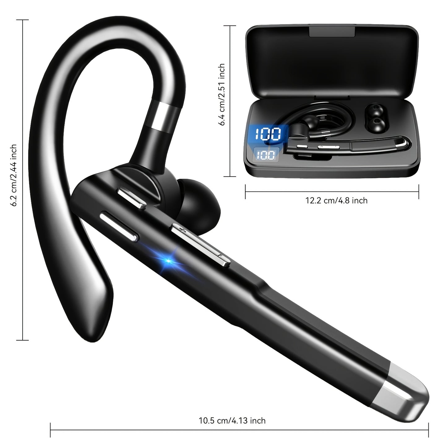 Wireless Earbuds with ENC Noise Cancelling - Premium Bluetooth Earphones