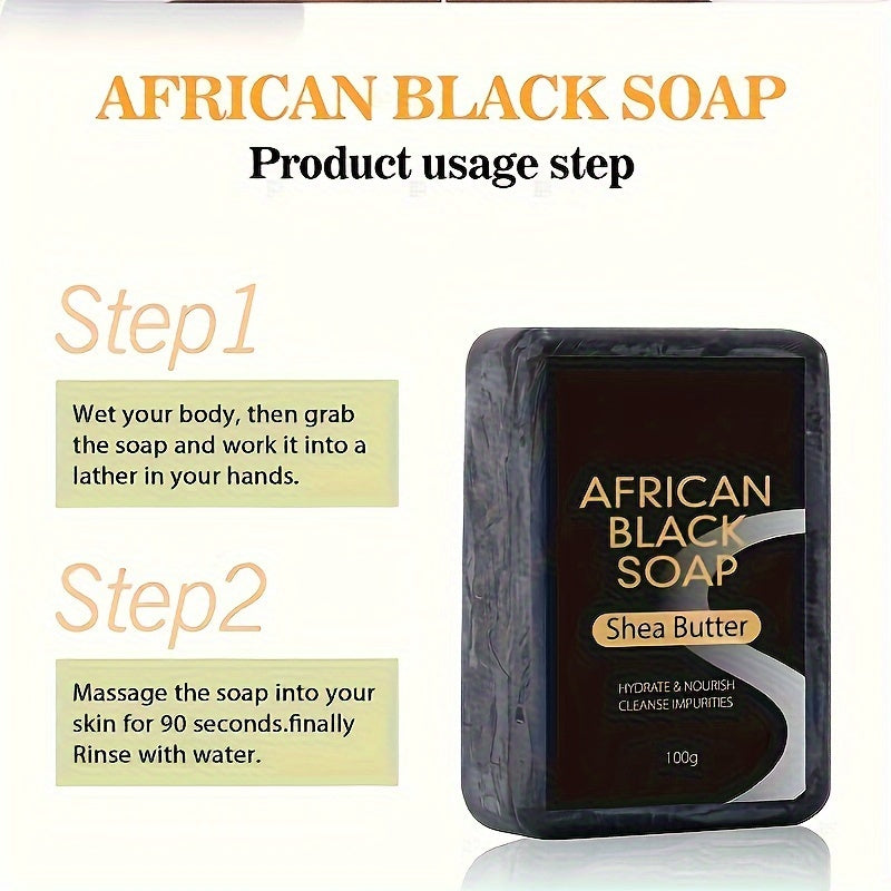 African Black Soap with Coconut Oil - 100g