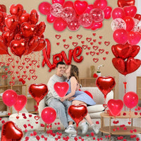 Valentine's Day Heart Balloon Decoration Set