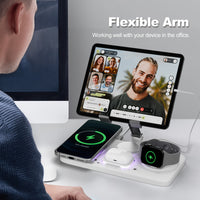 6-in-1 Wireless Charging Station with Clock