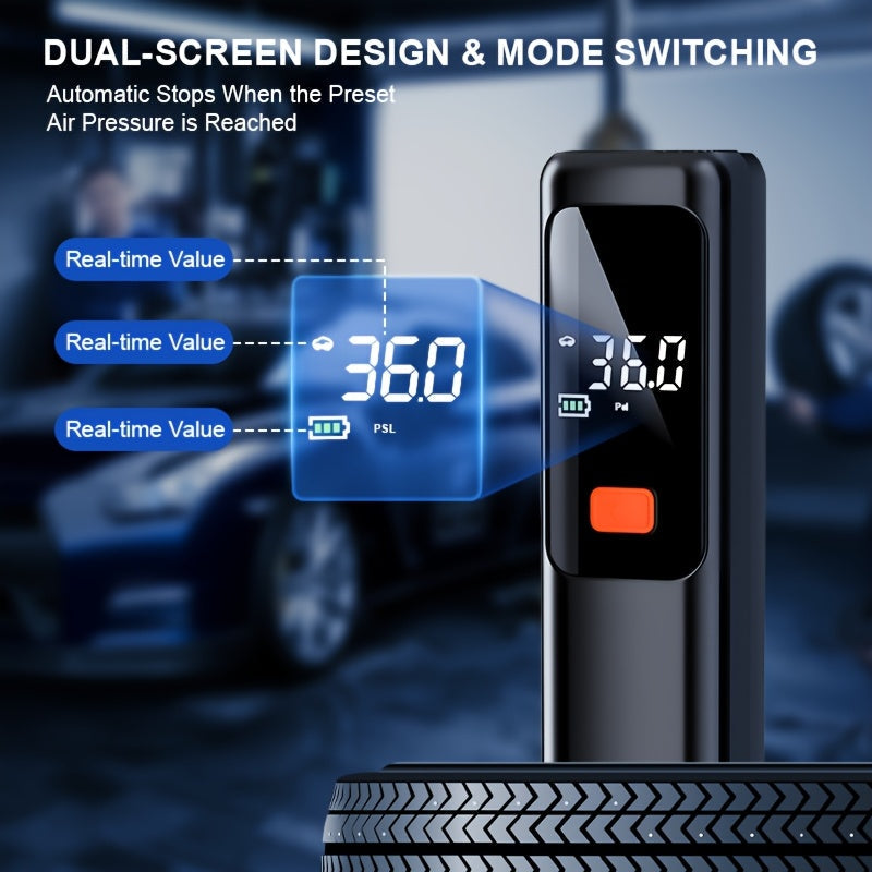 Portable Digital Air Pump with LED Display