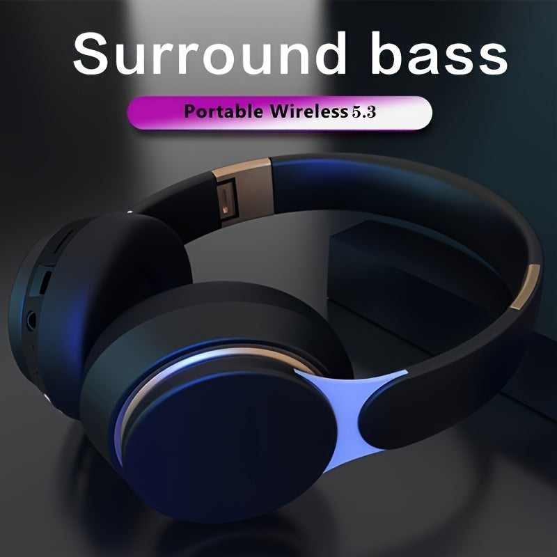 Wireless Over-Ear Headphones with Mic & FM Radio