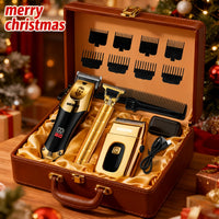 Professional hair clipper set for men with rechargeable battery and USB charging
