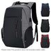 Anti-theft laptop backpack for men with large capacity, USB charging port, waterproof material, and ergonomic design for travel and business use