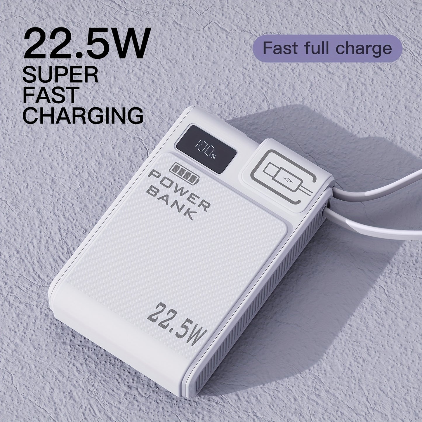 Portable Power Bank - PD 22.5W Fast Charging