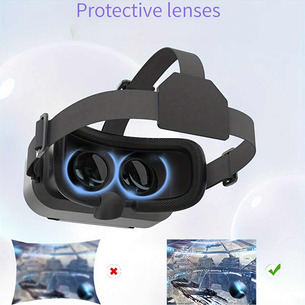 VR Headset Smart Virtual Reality Glasses VR Helmet for iPhone Android Smartphones Phone Lenses