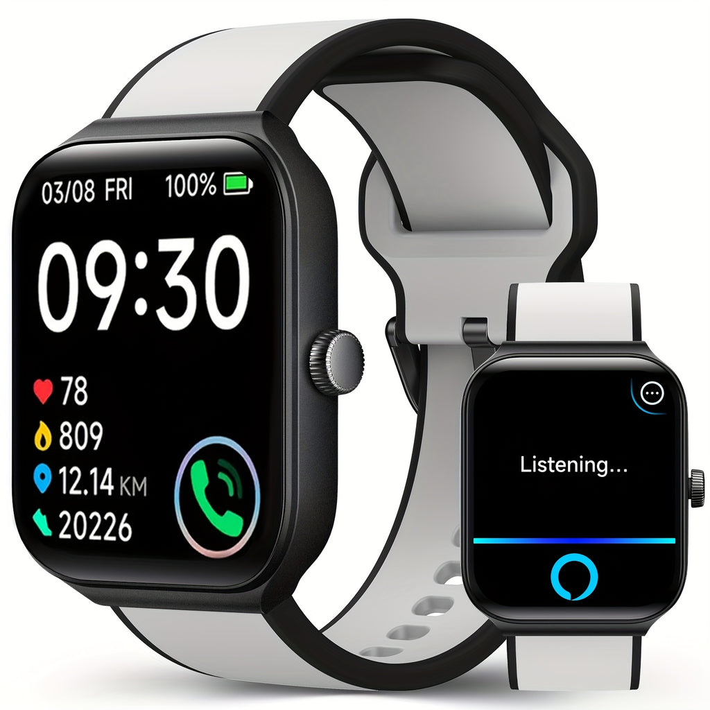 FAWEIO Smart Watch with Alexa & Wireless Calling – 1.95" Fitness Tracker